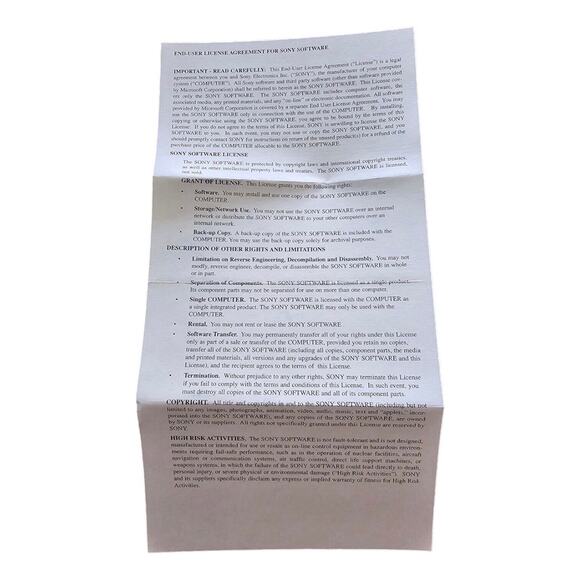 Vintage Sony VAIO Windows 95 Software Library with Certificate of Authenticity - Picture 4 of 16